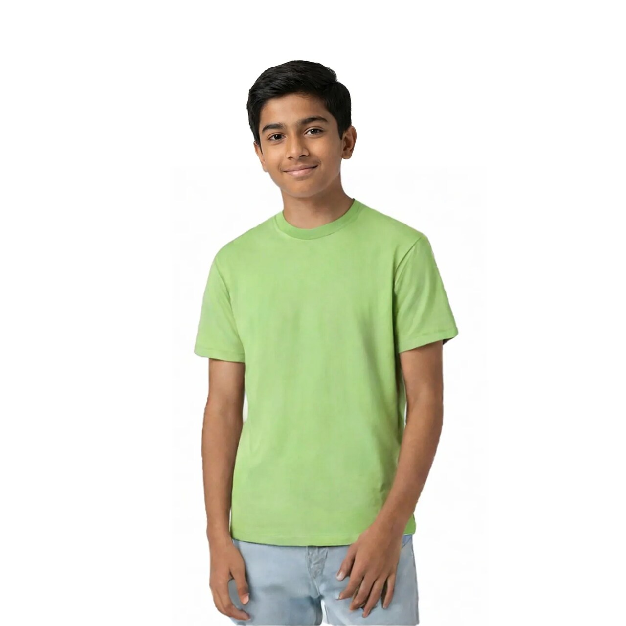 Hanes Essential-T Youth Crewneck Short Sleeve T-Shirt for School, Casual & Custom Wear